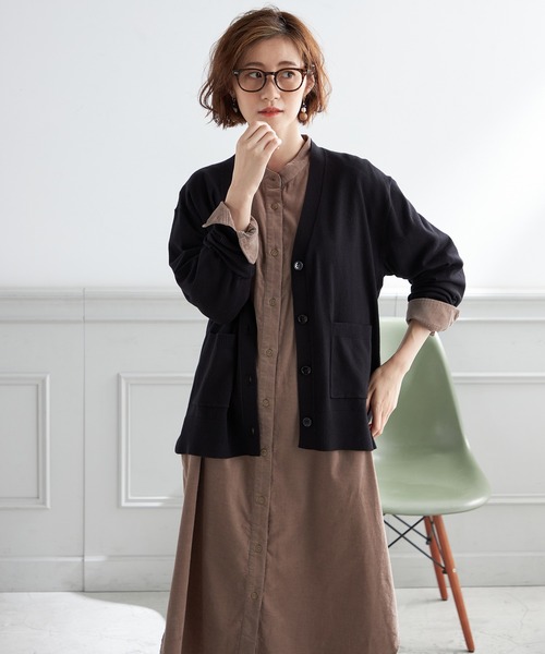 Petit Honfleur(プチオンフルール)の「コーデュロイシャツワンピース(ワンピース・レディース・ベージュ/カーキ・L/M)」の11枚目の写真