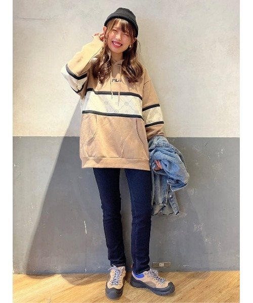 FILA(フィラ)の「【FILA】カラー切替パーカー(パーカー・レディース・ネイビー/ベージュ/グリーン・M/L)」の14枚目の写真