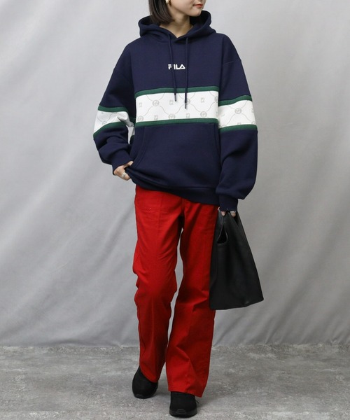 FILA(フィラ)の「【FILA】カラー切替パーカー(パーカー・レディース・ネイビー/ベージュ/グリーン・M/L)」の20枚目の写真