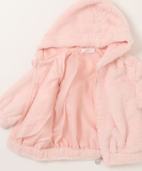 BABYDOLL（ベビードール）の「ファーアウター 7242K（ダウンジャケット/コート・キッズ・ブラック/チェリーピンク・110cm/90cm/140cm/120cm/130cm/100cm）」の5枚目の写真