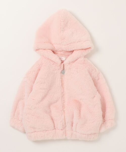 BABYDOLL（ベビードール）の「ファーアウター 7242K（ダウンジャケット/コート・キッズ・ブラック/チェリーピンク・110cm/90cm/140cm/120cm/130cm/100cm）」の3枚目の写真