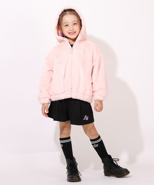 BABYDOLL（ベビードール）の「ファーアウター 7242K（ダウンジャケット/コート・キッズ・ブラック/チェリーピンク・110cm/90cm/140cm/120cm/130cm/100cm）」の15枚目の写真