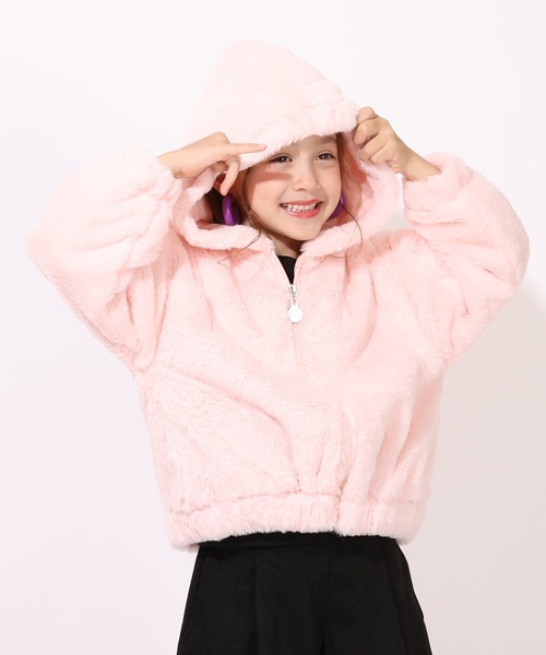 BABYDOLL（ベビードール）の「ファーアウター 7242K（ダウンジャケット/コート・キッズ・ブラック/チェリーピンク・110cm/90cm/140cm/120cm/130cm/100cm）」の9枚目の写真