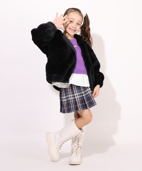 BABYDOLL（ベビードール）の「ファーアウター 7242K（ダウンジャケット/コート・キッズ・ブラック/チェリーピンク・110cm/90cm/140cm/120cm/130cm/100cm）」の21枚目の写真