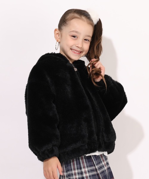 BABYDOLL（ベビードール）の「ファーアウター 7242K（ダウンジャケット/コート・キッズ・ブラック/チェリーピンク・110cm/90cm/140cm/120cm/130cm/100cm）」の19枚目の写真