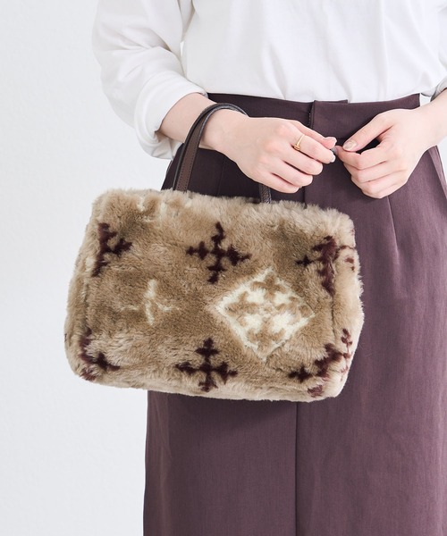 russet（ラシット）の「《SHOPPER》トートバッグS【モノグラムファー 