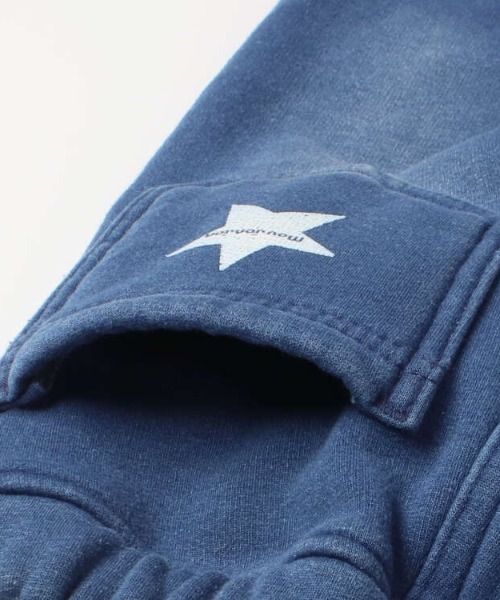 Moujonjon(ムージョンジョン)の「デニムニット立起毛型込パンツ(デニムパンツ・キッズ・ネイビー/その他1・110/100/120/90/140/130/80)」の5枚目の写真