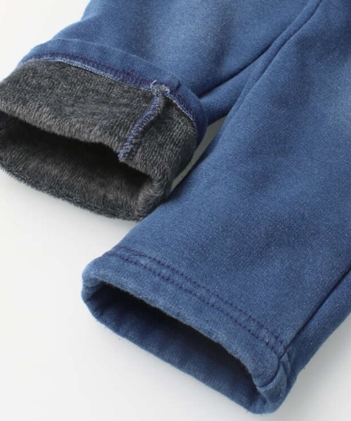 Moujonjon(ムージョンジョン)の「デニムニット立起毛型込パンツ(デニムパンツ・キッズ・ネイビー/その他1・110/100/120/90/140/130/80)」の6枚目の写真