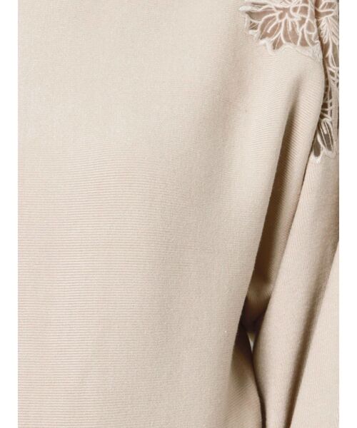 LAGUNAMOON（ラグナムーン）の「ショルダーエンブロイダリーニットプルオーバー（ニット/セーター・レディース・アイボリー/チャコールグレー/ライトグレー・FREE）」の18枚目の写真