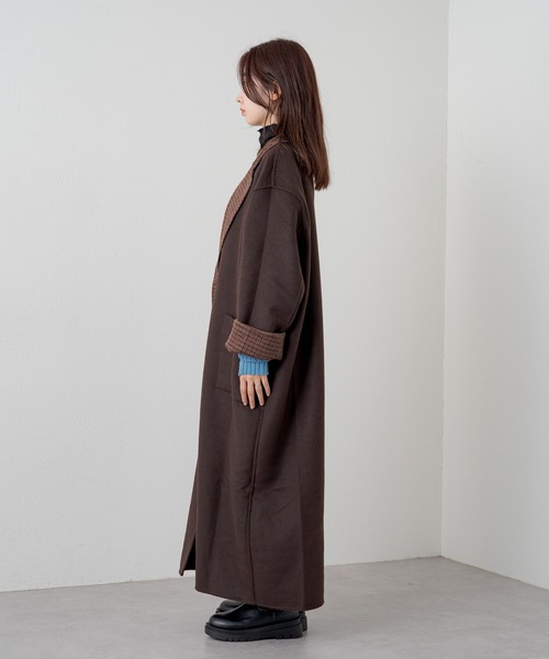 Kastane(カスタネ)の「【サイズ展開あり】リバーシブルチェスターコート(チェスターコート・レディース・アイボリー/ブラウン・1/2)」の17枚目の写真