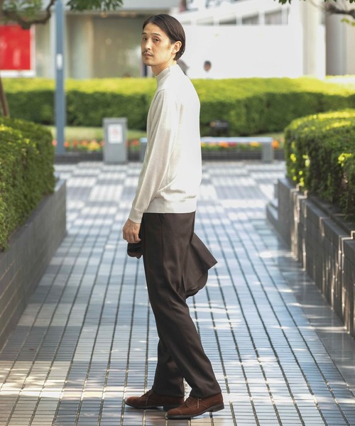 URBAN RESEARCH DOORS（アーバンリサーチドアーズ）の「LIFE STYLE TAILOR　ハーモニーモックネックニット（ニット/セーター・メンズ・グリーン/チャコールグレー/ホワイト/ネイビー・40/38）」の12枚目の写真