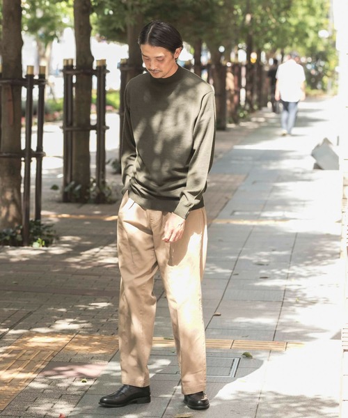 URBAN RESEARCH DOORS（アーバンリサーチドアーズ）の「LIFE STYLE TAILOR　ハーモニーモックネックニット（ニット/セーター・メンズ・グリーン/チャコールグレー/ホワイト/ネイビー・40/38）」の21枚目の写真