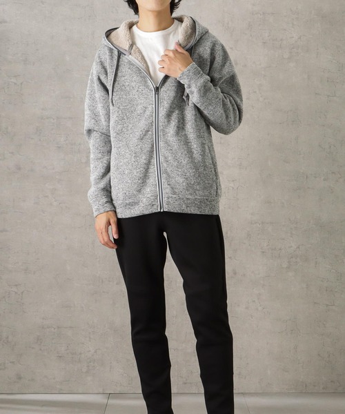 BRIEFING × ZOZO ジップパーカー ネイビー XL BRIEFING × ZOZO ジップパーカー ネイビー XL ニット裏ボアジップ