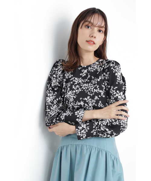 JILL STUART(ジルスチュアート)の「◆ステファニーブラウス(シャツ/ブラウス・レディース・パープル/ブラック・MEDIUM/SMALL)」の6枚目の写真