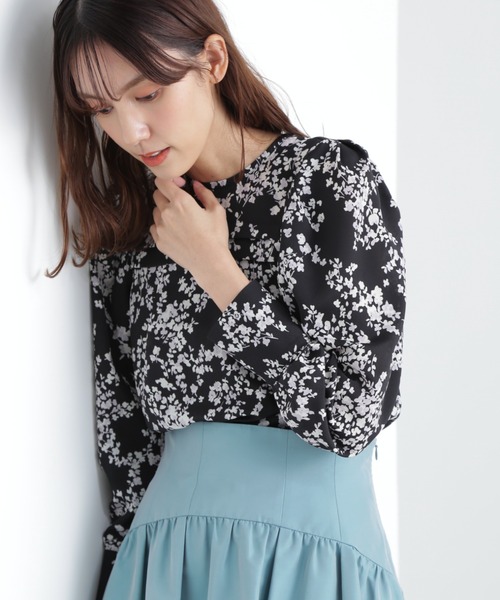 JILL STUART(ジルスチュアート)の「◆ステファニーブラウス(シャツ/ブラウス・レディース・パープル/ブラック・MEDIUM/SMALL)」の2枚目の写真
