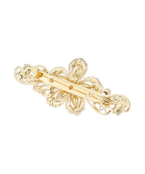 Te chichi（テチチ）の「メタルフラワー&パールブローチ（ネックレス・レディース・ゴールド・ﾌﾘ-）」の3枚目の写真