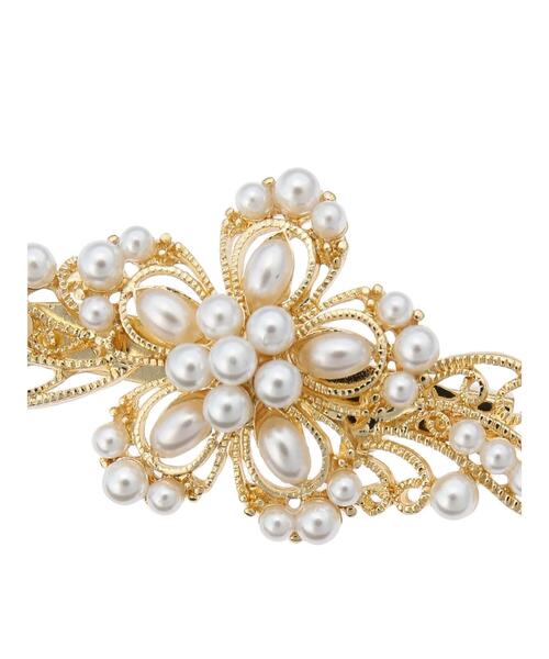 Te chichi（テチチ）の「メタルフラワー&パールブローチ（ネックレス・レディース・ゴールド・ﾌﾘ-）」の4枚目の写真