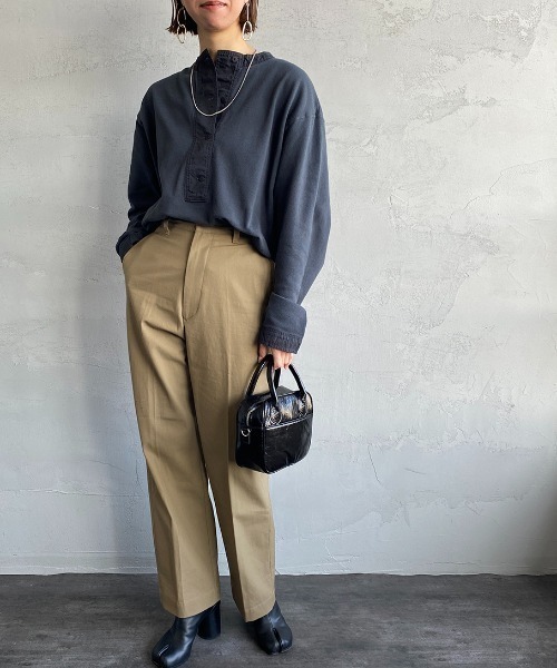 THE SHINZONE（ザ　シンゾーン）の「[THE SHINZONE/ザ シンゾーン] ミリタリー ヘンリープルオーバーカットソー（Tシャツ/カットソー・レディース・ホワイト/ブラック/セージグリーン・F）」の17枚目の写真