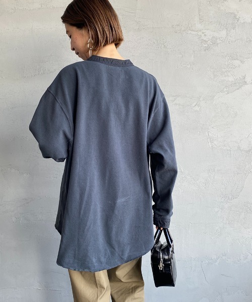 THE SHINZONE（ザ　シンゾーン）の「[THE SHINZONE/ザ シンゾーン] ミリタリー ヘンリープルオーバーカットソー（Tシャツ/カットソー・レディース・ホワイト/ブラック/セージグリーン・F）」の20枚目の写真