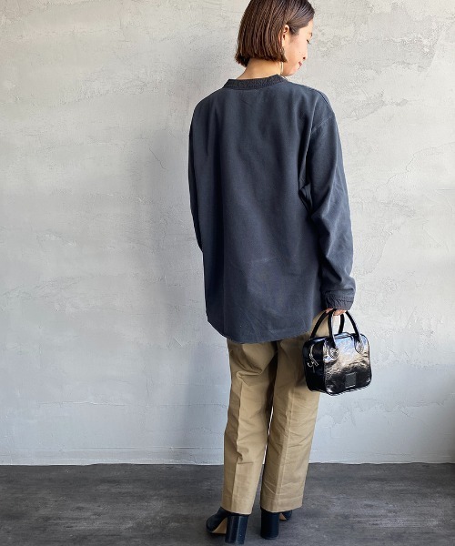 THE SHINZONE（ザ　シンゾーン）の「[THE SHINZONE/ザ シンゾーン] ミリタリー ヘンリープルオーバーカットソー（Tシャツ/カットソー・レディース・ホワイト/ブラック/セージグリーン・F）」の22枚目の写真