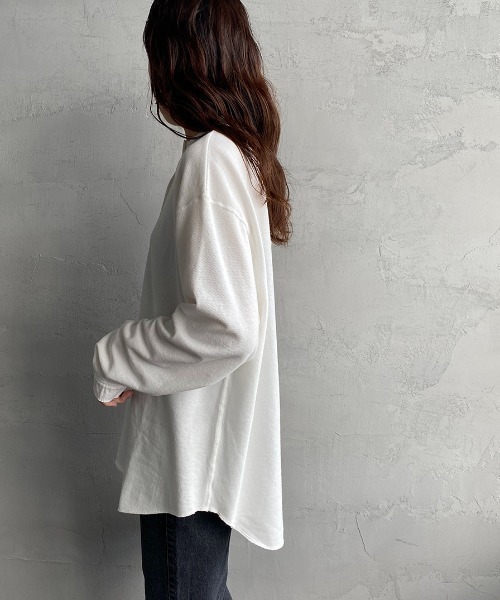 THE SHINZONE（ザ　シンゾーン）の「[THE SHINZONE/ザ シンゾーン] ミリタリー ヘンリープルオーバーカットソー（Tシャツ/カットソー・レディース・ホワイト/ブラック/セージグリーン・F）」の10枚目の写真