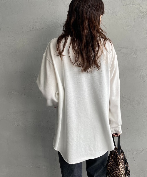 THE SHINZONE（ザ　シンゾーン）の「[THE SHINZONE/ザ シンゾーン] ミリタリー ヘンリープルオーバーカットソー（Tシャツ/カットソー・レディース・ホワイト/ブラック/セージグリーン・F）」の11枚目の写真