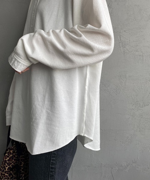 THE SHINZONE（ザ　シンゾーン）の「[THE SHINZONE/ザ シンゾーン] ミリタリー ヘンリープルオーバーカットソー（Tシャツ/カットソー・レディース・ホワイト/ブラック/セージグリーン・F）」の14枚目の写真