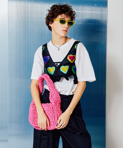 MAISON SPECIAL（メゾンスペシャル）の「ハートジャガードビスチェ【MAISON SPECIAL/メゾンスペシャル】（その他トップス・レディース・ブラック・FREE）」の3枚目の写真