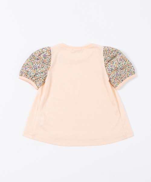 trois lapins kp（トロワラパンケーピー）の「袖小花プリント半袖チュニック(110～150)（チュニック・キッズ・ライトピンク・110cm/120cm/130cm/140cm/150cm/160cm）」の9枚目の写真