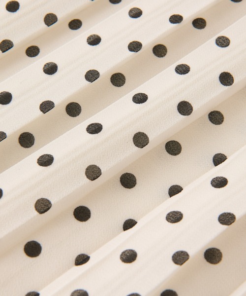 un dix cors（アンディコール）の「ドット柄プリーツスカート（スカート・レディース・ブラック/ホワイト・FREE）」の13枚目の写真