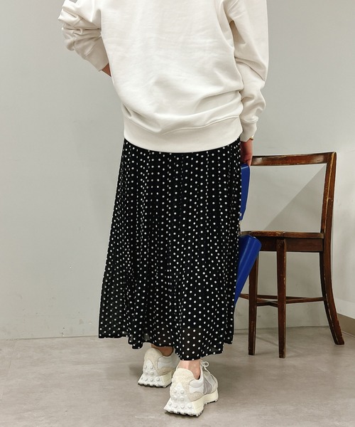 un dix cors（アンディコール）の「ドット柄プリーツスカート（スカート・レディース・ブラック/ホワイト・FREE）」の16枚目の写真