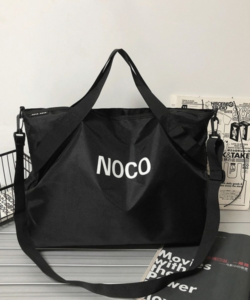 florist（フローリスト）の「【軽量/大容量】【2WAY/3WAY】くったり変形ユニセックストラベルバッグ/ショルダーバッグ（ボストンバッグ・レディース・ブラック/グリーン・FREE）」の6枚目の写真