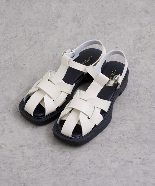 DISCOAT（ディスコート）の「スクエアグルカサンダル（サンダル・レディース・ブラック/オフホワイト/ブラウン・SMALL/MEDIUM/LARGE）」の19枚目の写真