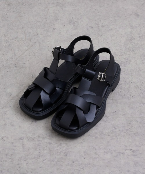 DISCOAT（ディスコート）の「スクエアグルカサンダル（サンダル・レディース・ブラック/オフホワイト/ブラウン・SMALL/MEDIUM/LARGE）」の18枚目の写真