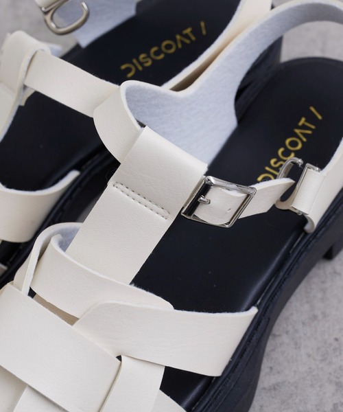 DISCOAT（ディスコート）の「スクエアグルカサンダル（サンダル・レディース・ブラック/オフホワイト/ブラウン・SMALL/MEDIUM/LARGE）」の22枚目の写真