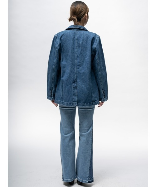 GAP（ギャップ）の「ウォッシュウェル デニムジャケット（デニムジャケット・レディース・インディゴブルー・S/M/L/XS/XXS）」の6枚目の写真