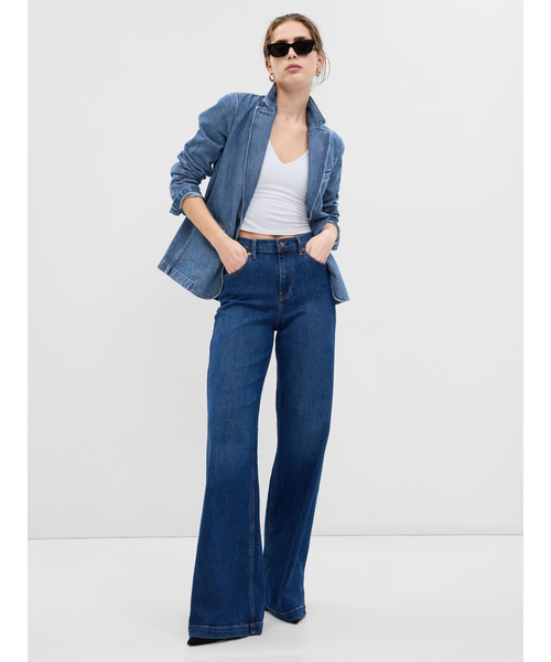GAP（ギャップ）の「ウォッシュウェル デニムジャケット（デニムジャケット・レディース・インディゴブルー・S/M/L/XS/XXS）」の8枚目の写真