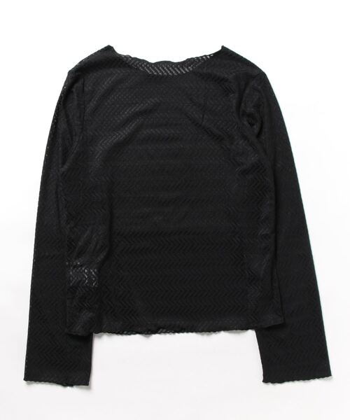 archives(アルシーヴ)の「ウェーブカットレースTOPS(Tシャツ/カットソー・レディース・オフホワイト/グレー/ブラック・MEDIUM)」の15枚目の写真