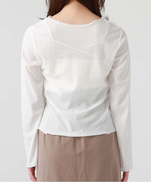 archives(アルシーヴ)の「ウェーブカットレースTOPS(Tシャツ/カットソー・レディース・オフホワイト/グレー/ブラック・MEDIUM)」の21枚目の写真