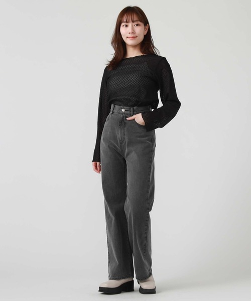 archives(アルシーヴ)の「ウェーブカットレースTOPS(Tシャツ/カットソー・レディース・オフホワイト/グレー/ブラック・MEDIUM)」の8枚目の写真