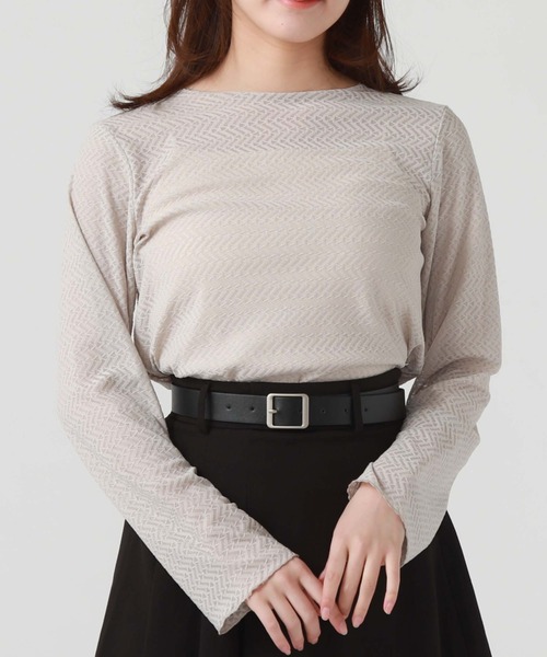 archives(アルシーヴ)の「ウェーブカットレースTOPS(Tシャツ/カットソー・レディース・オフホワイト/グレー/ブラック・MEDIUM)」の20枚目の写真