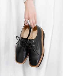 alala | スクエアトゥ厚底オックスフォードシューズ(ローファー)