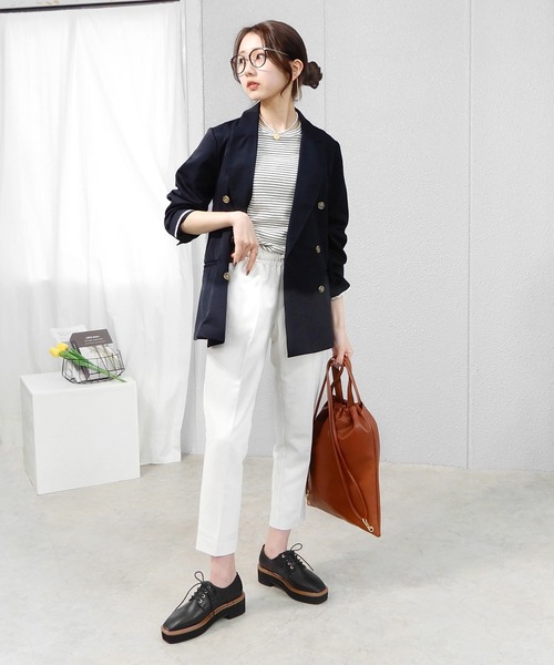 alala（アララ）の「スクエアトゥ厚底オックスフォードシューズ（ローファー・レディース・シルバー/ブラック/ダークブラウン・LL/S/M/L）」の4枚目の写真