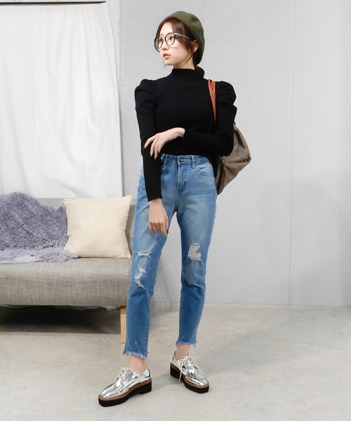 alala（アララ）の「スクエアトゥ厚底オックスフォードシューズ（ローファー・レディース・シルバー/ブラック/ダークブラウン・LL/S/M/L）」の21枚目の写真