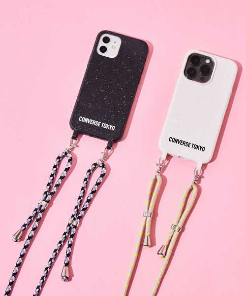 CONVERSE TOKYO(コンバーストウキョウ)の「スマホショルダーストラップ付きiPhone ケース(※12・12Pro・13・13Pro対応)【WEB限定商品】(スマホケース/カバー・レディース・ホワイト系その他/ブラック系その他/ホワイト系その他2/ブラック系その他2・1/2/3)」の6枚目の写真