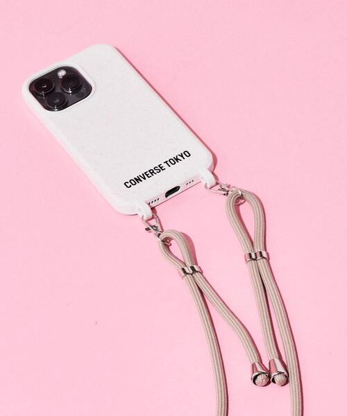 CONVERSE TOKYO(コンバーストウキョウ)の「スマホショルダーストラップ付きiPhone ケース(※12・12Pro・13・13Pro対応)【WEB限定商品】(スマホケース/カバー・レディース・ホワイト系その他/ブラック系その他/ホワイト系その他2/ブラック系その他2・1/2/3)」の8枚目の写真