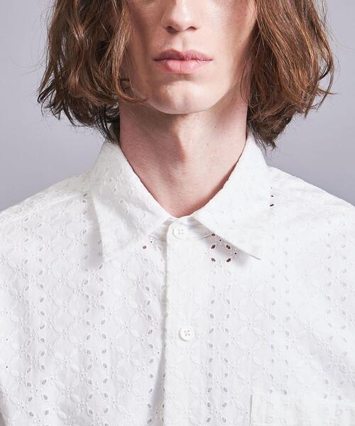 MONKEY TIME(モンキータイム)の「<monkey time> BROAD EMBROIDERY REG/シャツ(シャツ/ブラウス・メンズ・ダークグレー/ホワイト・S/M/L/XL)」の10枚目の写真