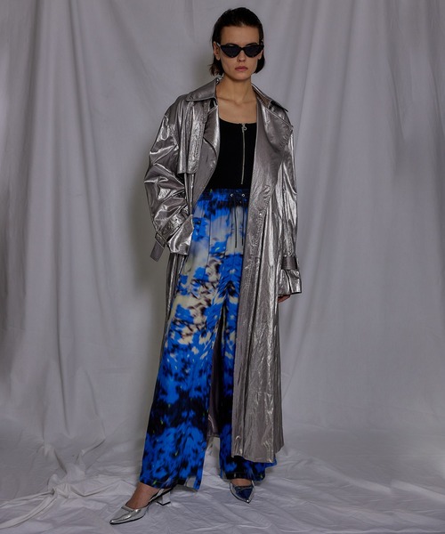 PRANK PROJECT（プランクプロジェクト）の「アブストラクトフラワーワイドパンツ/Abstract Flower Wide Pants（その他パンツ・レディース・ブルー/オレンジ・36/38）」の7枚目の写真