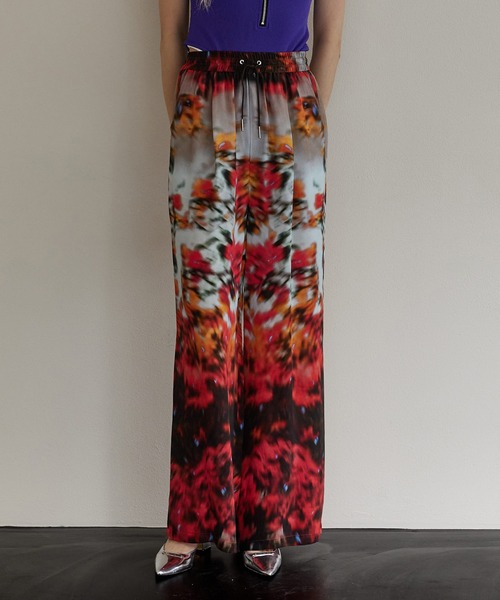 PRANK PROJECT（プランクプロジェクト）の「アブストラクトフラワーワイドパンツ/Abstract Flower Wide Pants（その他パンツ・レディース・ブルー/オレンジ・36/38）」の3枚目の写真