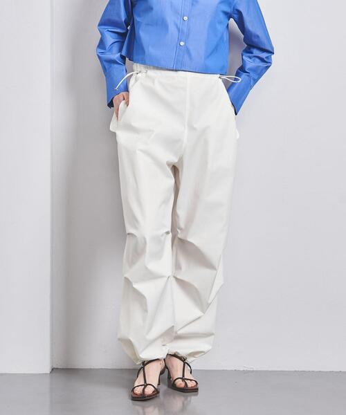 UNITED ARROWS(ユナイテッドアローズ)の「P/C ドロースト カーゴパンツ(カーゴパンツ・レディース・オフホワイト/ネイビー/ブラック/ナチュラル・34/36/38)」の5枚目の写真